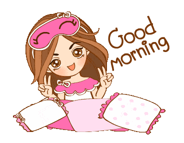 New super colorful good morning GIF image