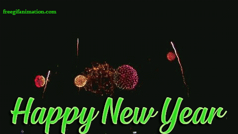 New Year 2024 Party Lights GIF