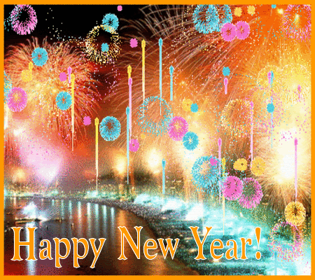 New sparkly gold glitter GIF - Wishing you a very happy new year 2024!