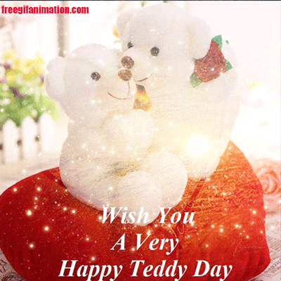 happy teddy day 2023 gif